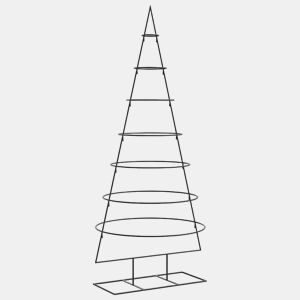 Árvore de Natal - Pinheiro de Natal para decoração 180 cm metal preto