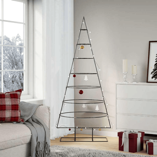 Árvore de Natal - Pinheiro de Natal para decoração 180 cm metal preto Árvore de Natal - Pinheiro de Natal para decoração 180 cm metal preto
