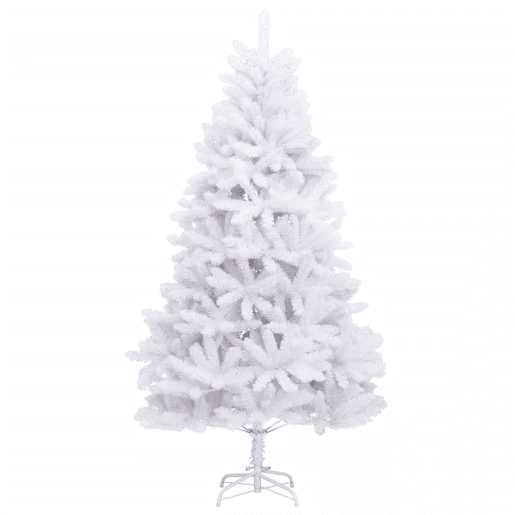 Árvore de Natal - Pinheiro de Natal artificial articulada com suporte 180 cm branco
