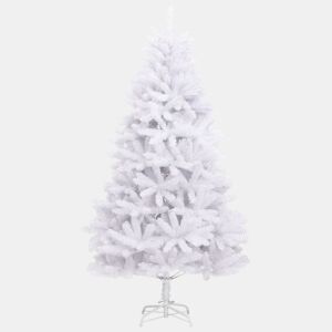 Árvore de Natal - Pinheiro de Natal artificial articulada com suporte 180 cm branco