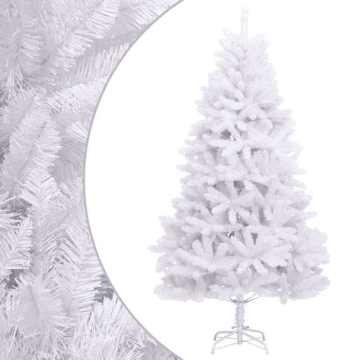 Árvore de Natal - Pinheiro de Natal artificial articulada com suporte 180 cm branco