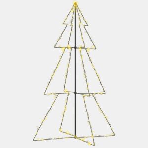 Árvore de Natal - Pinheiro de Natal em cone 240 LEDs 118x180 cm interior e exterior