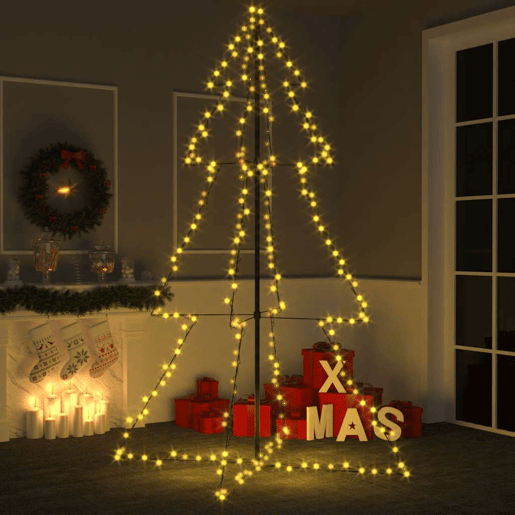 Árvore de Natal - Pinheiro de Natal em cone 240 LEDs 118x180 cm interior e exterior