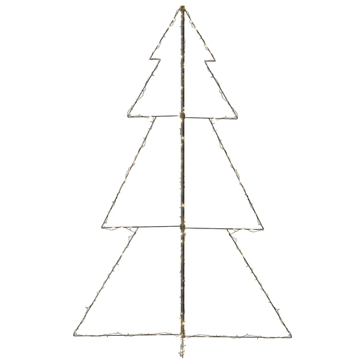 Árvore de Natal - Pinheiro de Natal em cone 240 LEDs 118x180 cm interior e exterior
