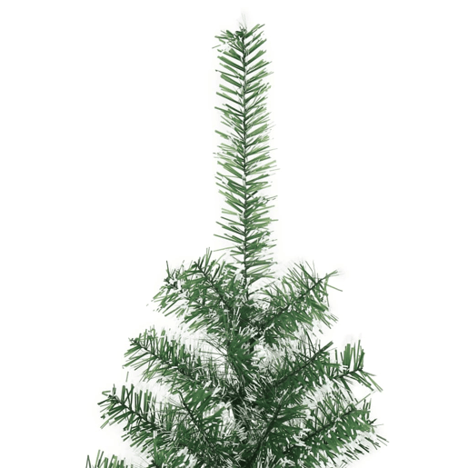 Árvore de Natal - Pinheiro de Natal artificial c flocos de neve 210 cm verde