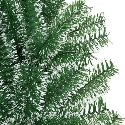 Árvore de Natal - Pinheiro de Natal artificial c flocos de neve 210 cm verde