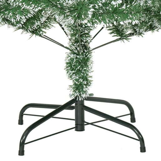 Árvore de Natal - Pinheiro de Natal artificial c flocos de neve 210 cm verde
