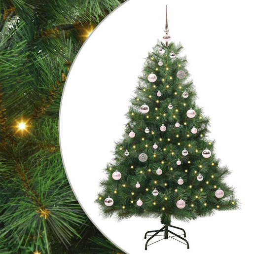 Árvore de Natal - Pinheiro de Natal Artificial com 150 LEDs Verde 150 cm PE e PVC