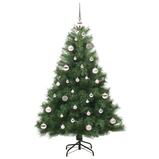 Árvore de Natal - Pinheiro de Natal Artificial com 150 LEDs Verde 150 cm PE e PVC