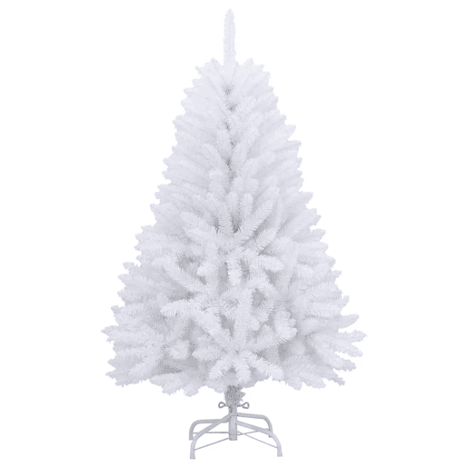 Árvore de Natal - Pinheiro de Natal artificial articulada com suporte 120 cm branco