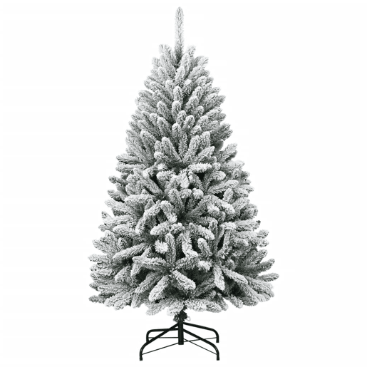 Árvore de Natal - Pinheiro de Natal artificial articulada c flocos de neve 120 cm