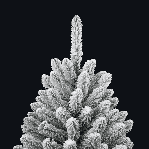 Árvore de Natal - Pinheiro de Natal artificial articulada c flocos de neve 120 cm