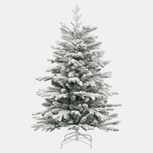 Árvore de Natal - Pinheiro de Natal artificial articulada c flocos de neve 150 cm