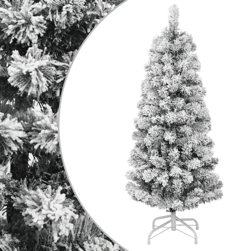 Árvore de Natal - Pinheiro de Natal artificial articulada c flocos de neve 150 cm