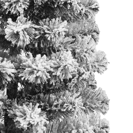 Árvore de Natal - Pinheiro de Natal artificial articulada c flocos de neve 150 cm