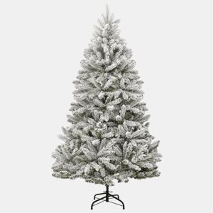 Árvore de Natal - Pinheiro de Natal artificial articulada c flocos de neve 270 cm