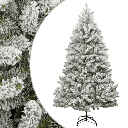 Árvore de Natal - Pinheiro de Natal artificial articulada c flocos de neve 270 cm