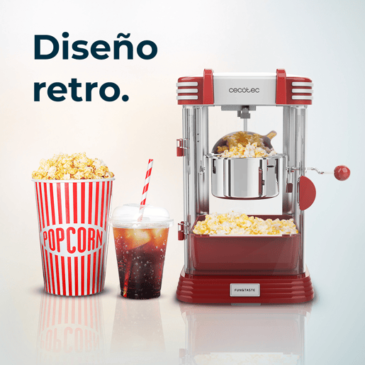 Máquina de pipocas Cecotec Fun&Taste Pu2019Corn Classic 300 W Vermelho Máquina de pipocas Cecotec Fun&Taste Pu2019Corn Classic 300 W Vermelho