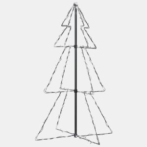Árvore de Natal - Pinheiro de Natal em cone 160 LEDs 78x120 cm interior e exterior