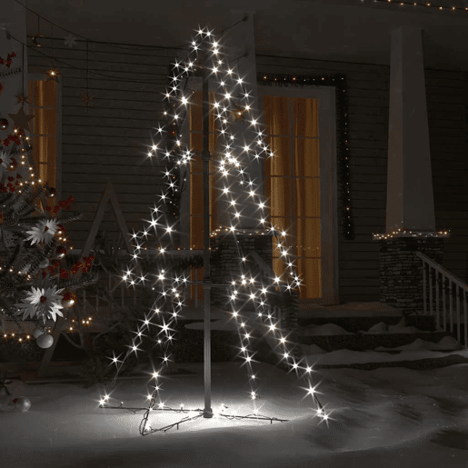 Árvore de Natal - Pinheiro de Natal em cone 160 LEDs 78x120 cm interior e exterior Árvore de Natal - Pinheiro de Natal em cone 160 LEDs 78x120 cm interior e exterior