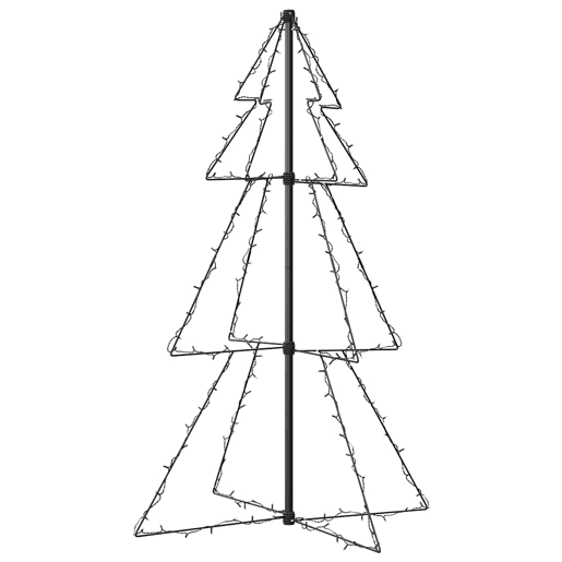 Árvore de Natal - Pinheiro de Natal em cone 160 LEDs 78x120 cm interior e exterior Árvore de Natal - Pinheiro de Natal em cone 160 LEDs 78x120 cm interior e exterior