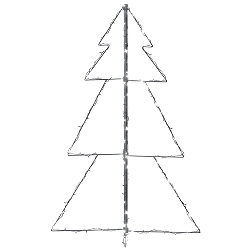 Árvore de Natal - Pinheiro de Natal em cone 160 LEDs 78x120 cm interior e exterior Árvore de Natal - Pinheiro de Natal em cone 160 LEDs 78x120 cm interior e exterior