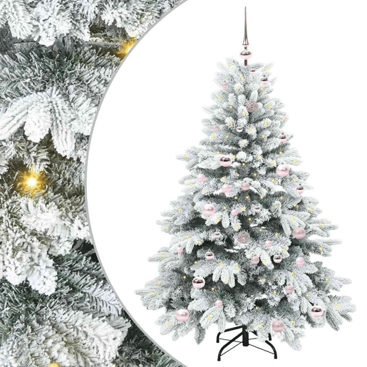 Árvore de Natal - Pinheiro de Natal Artificial com 150 LEDs Verde 150 cm PE e PVC