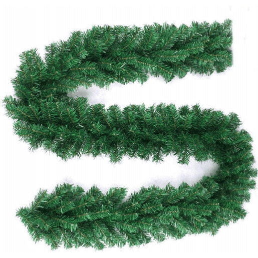 Grande guirlanda de Natal de pinho verde natural de 2,7 m Grande guirlanda de Natal de pinho verde natural de 2,7 m