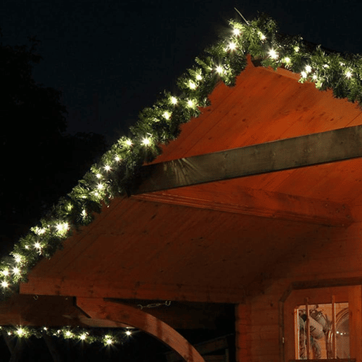 Grande guirlanda de Natal de pinho verde natural de 2,7 m Grande guirlanda de Natal de pinho verde natural de 2,7 m