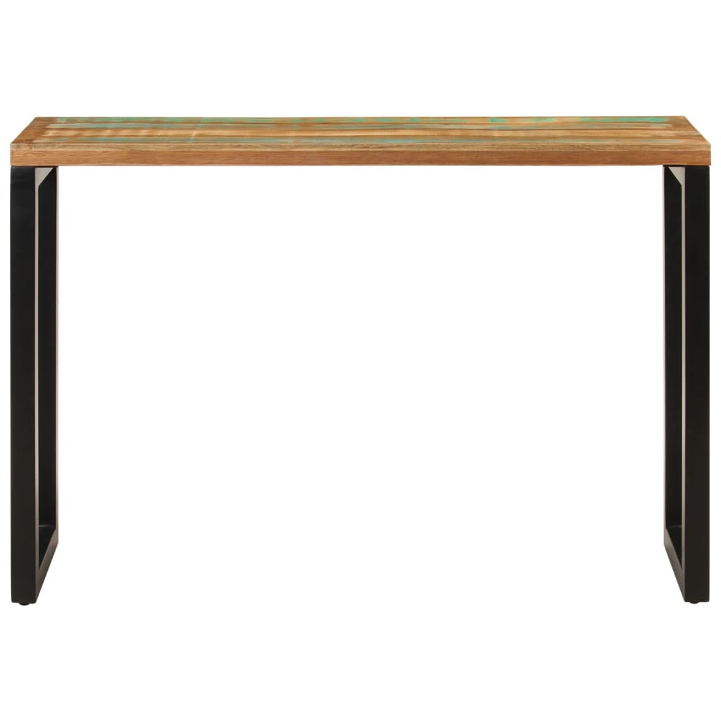 Mesa consola madera maciza reciclada 110x35x75 cm