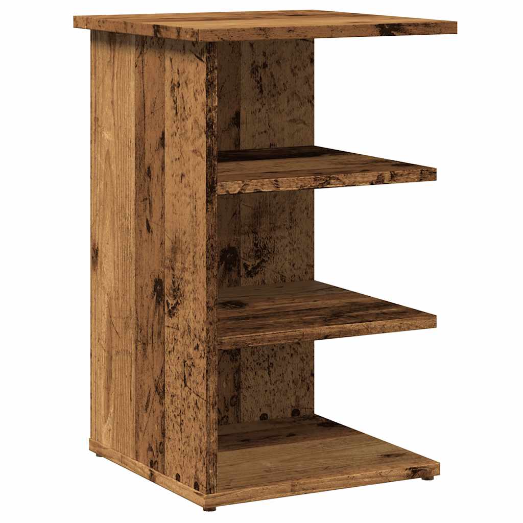 Vidaxl aparador de madera contrachapada madera vieja 35x35x55 cm