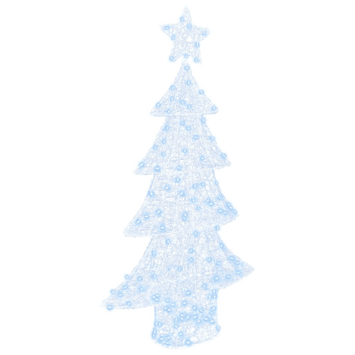 Árvore de Natal - Pinheiro de Natal com 160 LEDs Branco frio 150 cm Acrílo