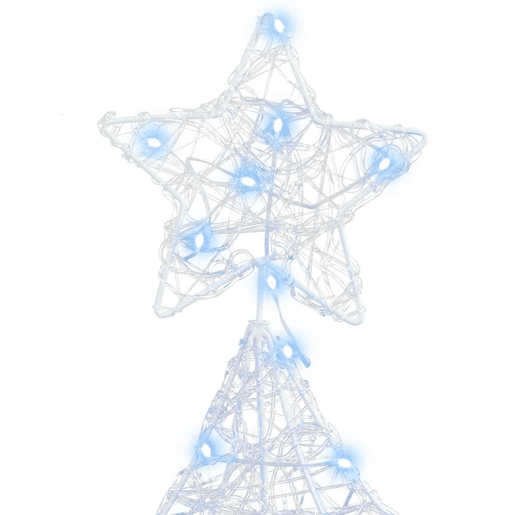 Árvore de Natal - Pinheiro de Natal com 160 LEDs Branco frio 150 cm Acrílo