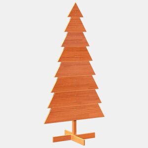 Árvore de Natal decorativa 150 cm pinho maciço castanho-mel