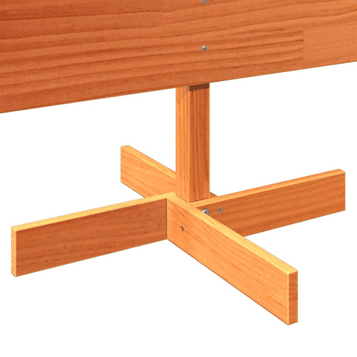 Árvore de Natal decorativa 150 cm pinho maciço castanho-mel Árvore de Natal decorativa 150 cm pinho maciço castanho-mel