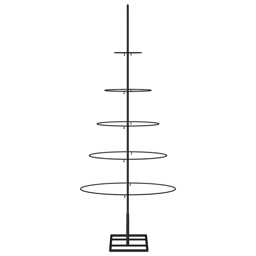 Árvore de Natal - Pinheiro de Natal para decoração 125 cm metal preto