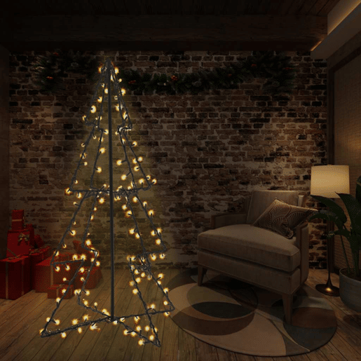 Árvore de Natal - Pinheiro de Natal em cone 240 LEDs 115x150 cm interior e exterior