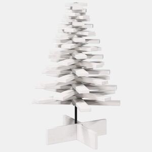 Árvore Natal - Pinheiro de Natal decorativa 80 cm madeira de pinho maciça branco