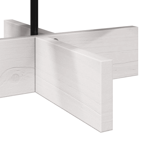 Árvore Natal - Pinheiro de Natal decorativa 80 cm madeira de pinho maciça branco