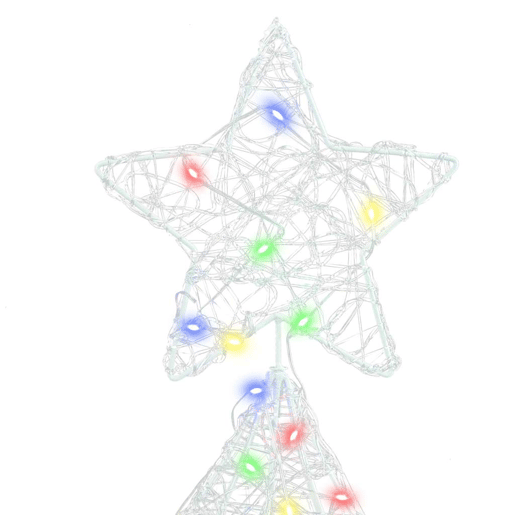 Árvore de Natal - Pinheiro de Natal com 160 LEDs Multicolor 150 cm Acrílo