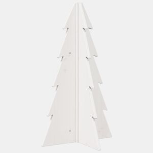Árvore Natal - Pinheiro de Natal decorativa 69,5 cm madeira de pinho maciça branco