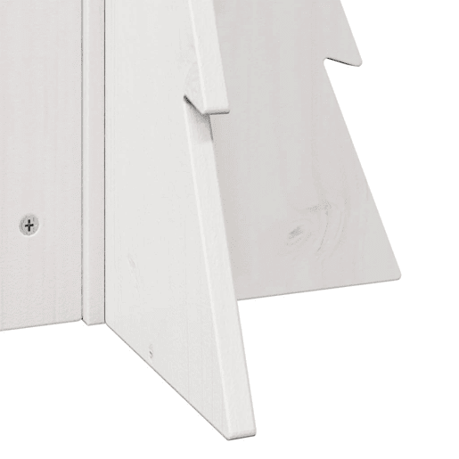 Árvore Natal - Pinheiro de Natal decorativa 69,5 cm madeira de pinho maciça branco