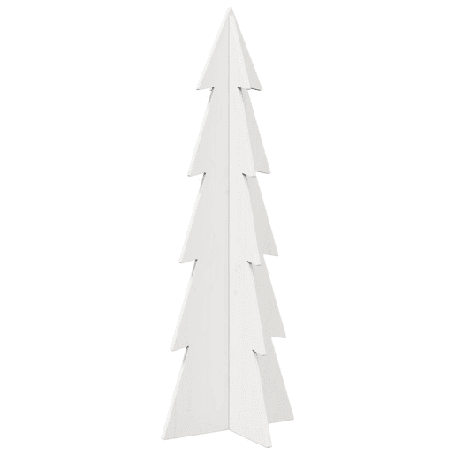Árvore de Natal - Pinheiro de Natal decorativa 112cm madeira de pinho maciça branco Árvore de Natal - Pinheiro de Natal decorativa 112cm madeira de pinho maciça branco