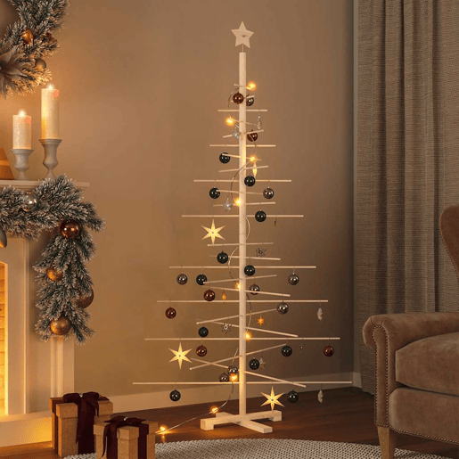 Árvore de Natal - Pinheiro de Natal decorativa 180 cm madeira de pinho maciça