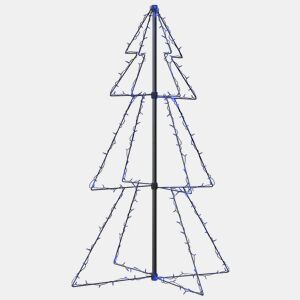 Árvore de Natal - Pinheiro de Natal em cone 160 LEDs 78x120 cm interior e exterior
