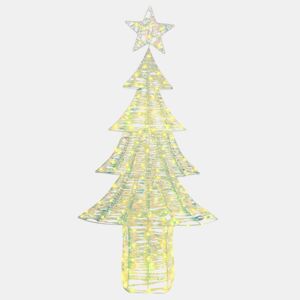 Árvore de Natal - Pinheiro de Natal com 240 LEDs Branco quente 180 cm PET