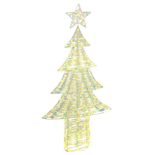 Árvore de Natal - Pinheiro de Natal com 240 LEDs Branco quente 180 cm PET