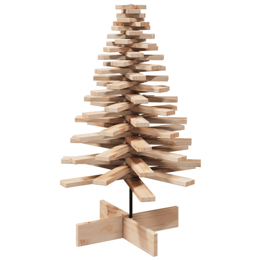 Árvore de Natal - Pinheiro de Natal decorativa 100 cm madeira de pinho maciça