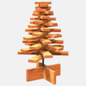 Árvore de Natal decorativa 60 cm pinho maciço castanho-mel