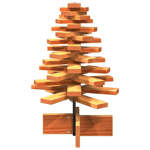 Árvore de Natal decorativa 60 cm pinho maciço castanho-mel Árvore de Natal decorativa 60 cm pinho maciço castanho-mel